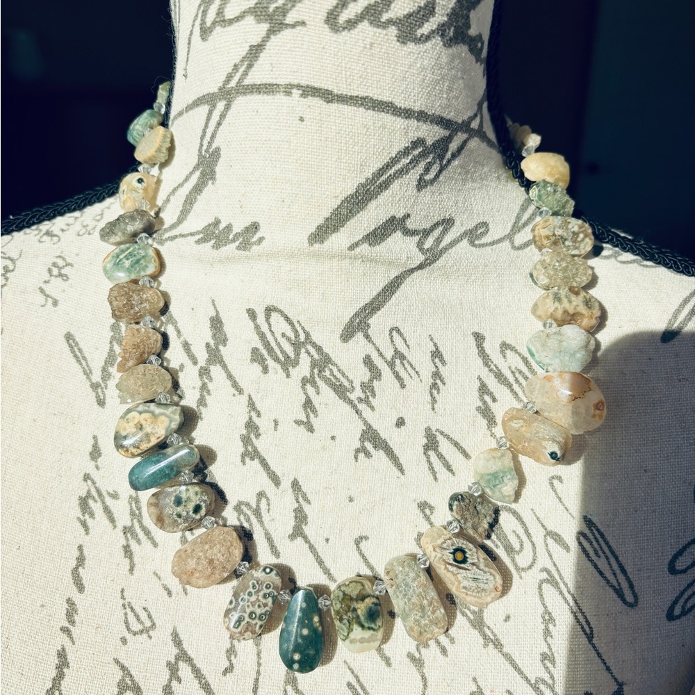 Natural Stone Beaded Necklace